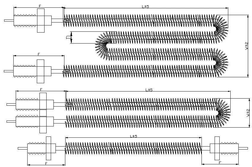 Finned Heating Element for Duct Heaters